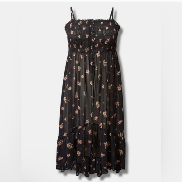 NWOT Chiffon Button Up Sleeveless Tunic 3X - Picture 3 of 4